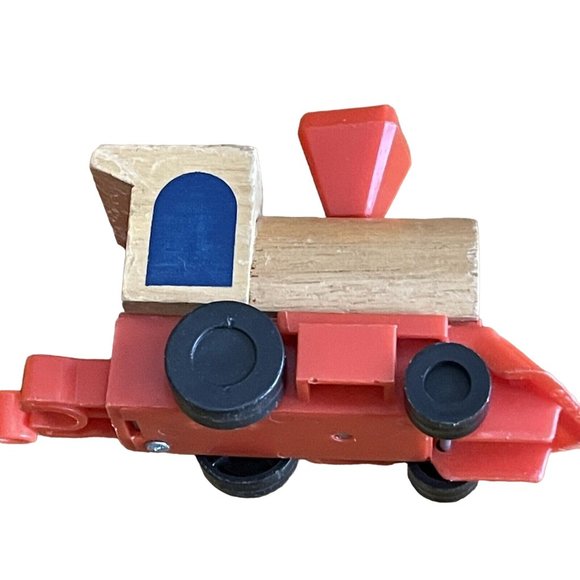 Vintage 1972 Mattel Wind Up Putt Putt Wooden Train Toy Set Random Lot - Picture 15 of 16